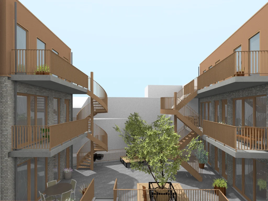 Hoofdstraat 83 Hillegom MCK architectuur binnentuin