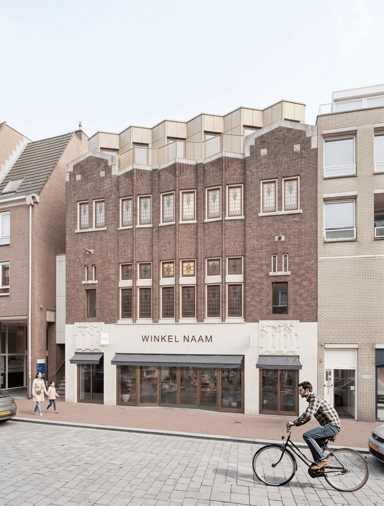 Visstraat 50 Dordrecht transformatie nieuwbouw 15 woningen en winkel mck architectuur